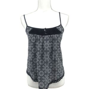 Zoe & Rose Boho Handkerchief Hem Tank Top‎ Size XS